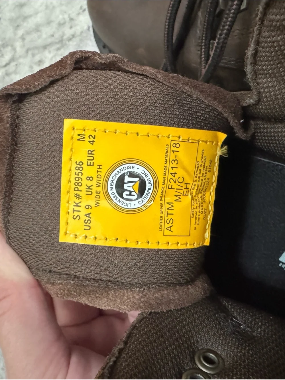 Brown Steel Toe Work Boots - Men's Durable Leather Safety Boots